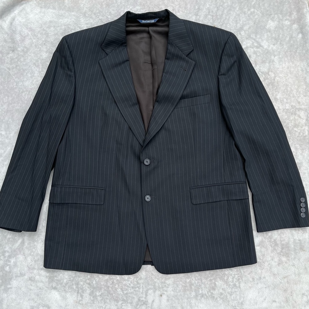 BURBERRYS’ PRORSUM Vintage Wool Pinstripe Blazer - 44S